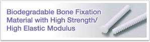 Biodegradable Bone Fixation Material with High Strength/ High Elastic Modulus